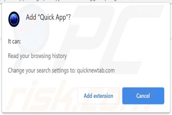 Quick App Browser Hijacker