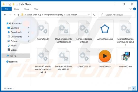 Mie Player Adware