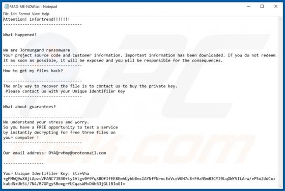 Jormungand Ransomware