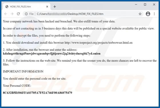 Uniwinnicrypt Ransomware