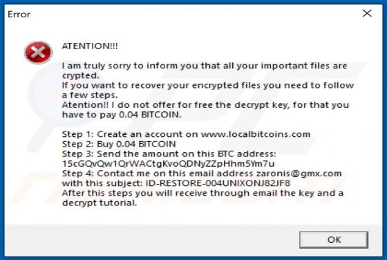 ZoLiSoNaL Ransomware
