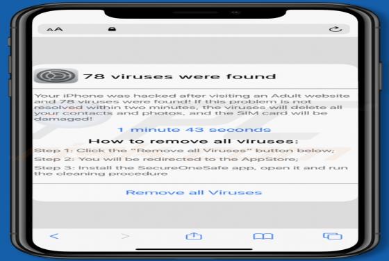 Your iPhone Was Hacked After Visiting An Adult Website POP-UP Scam (Mac)