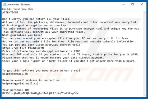 Rejg Ransomware