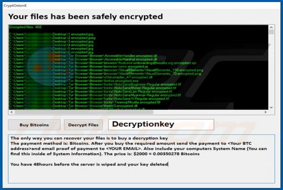 CryptOstonE Ransomware