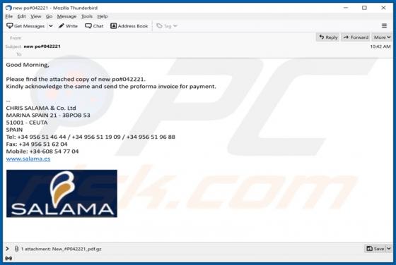 SALAMA Email Virus