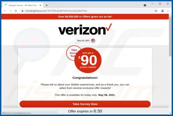 Verizon Reward Scam
