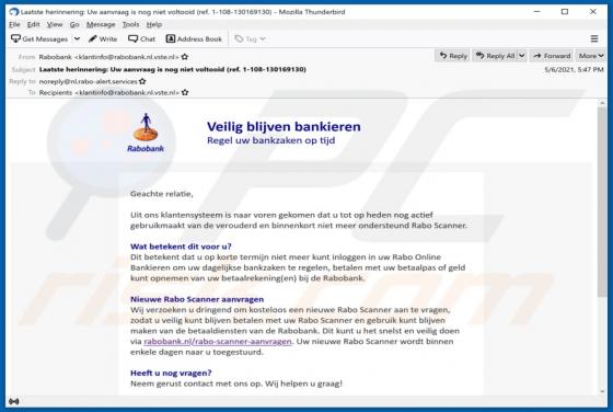 Rabobank Email Scam