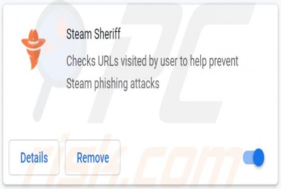 Steam Sheriff Adware