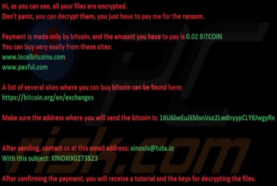 XiNo Ransomware