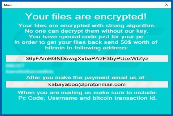 Kabayaboo Ransomware
