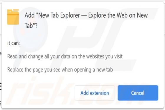 New Tab Explorer — Explore The Web On New Tab Adware