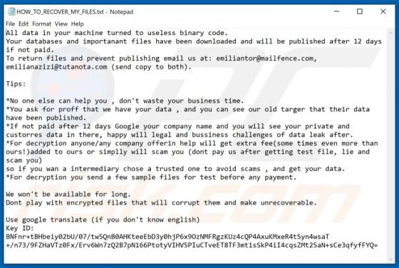 Findnotefile Ransomware