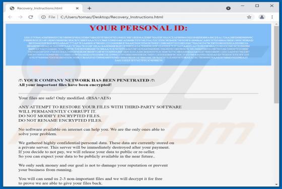 Eslock Ransomware
