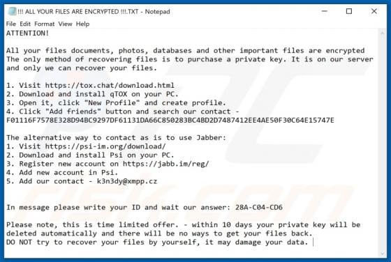 K3n3dy Ransomware