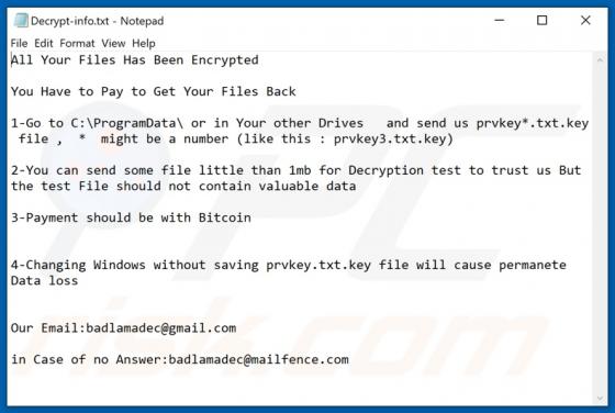 Lama Ransomware