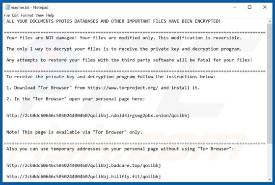 Qoiibbj Ransomware