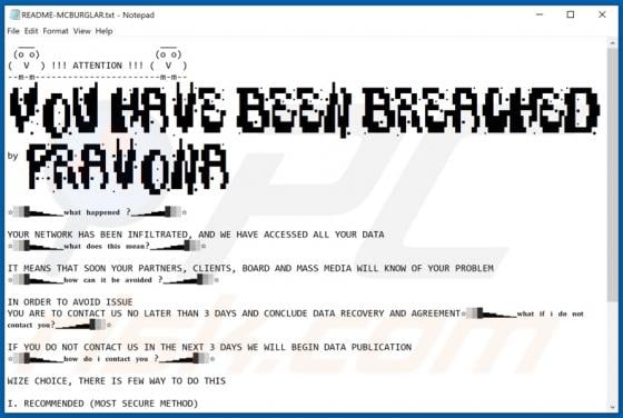 Mcburglar Ransomware