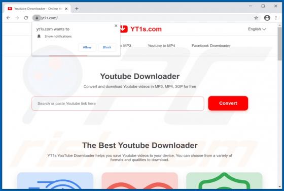 Yt1s.com Suspicious Website