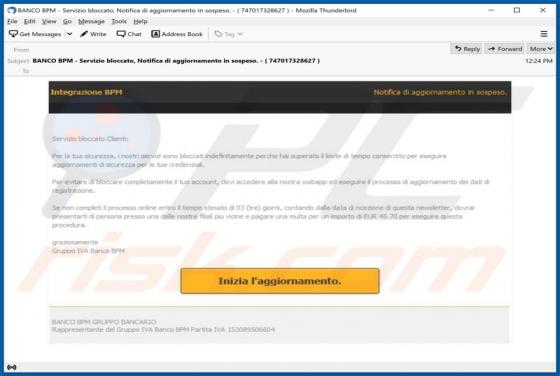 BANCO BPM Email Scam
