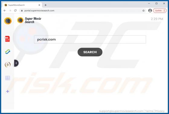 SuperMovieSearch Browser Hijacker