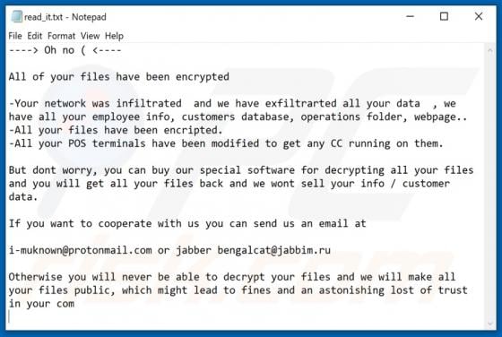 Bengalcat Ransomware