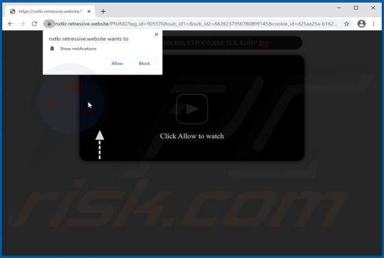 Retressive.website Ads