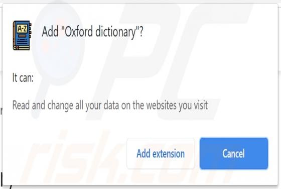 Oxford Dictionary Adware