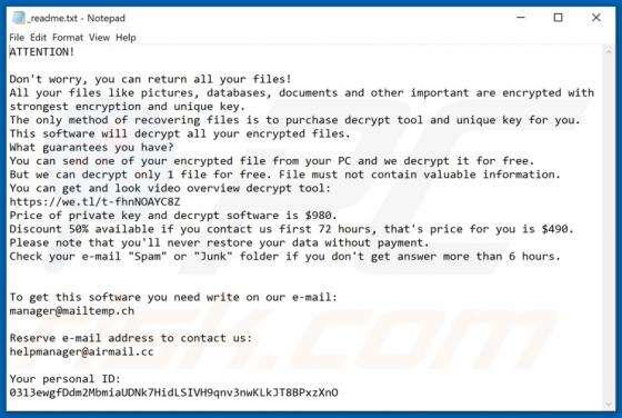 Pooe Ransomware