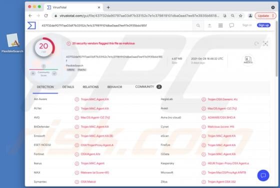 FlexibleSearch Adware (Mac)