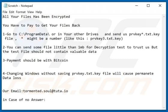 Bom Ransomware