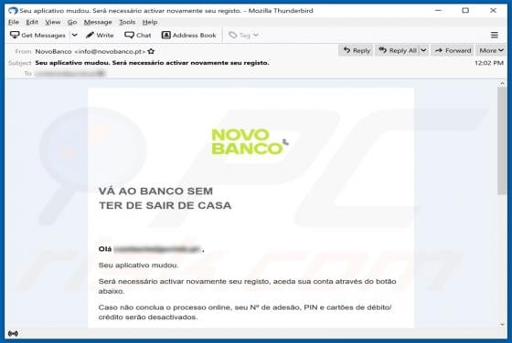 Novo Banco Email Scam