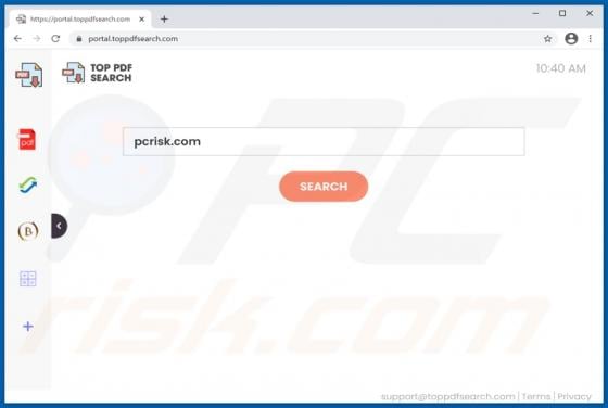 TopPDFSearch Browser Hijacker