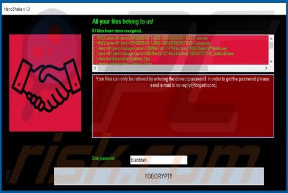 HandShake Ransomware