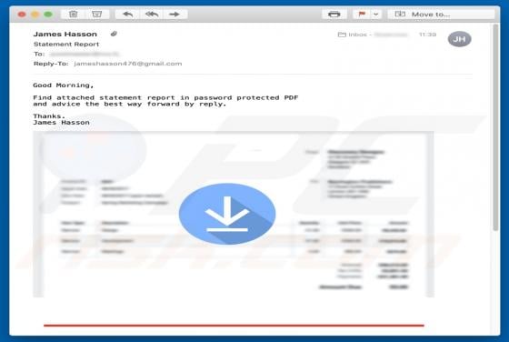 Statement Report Email Virus