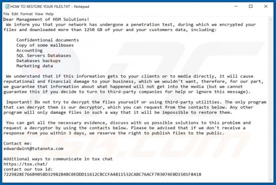 Xmpnbhnjszw Ransomware