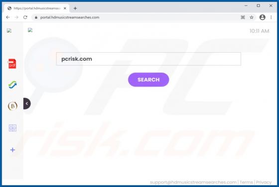 HDMusicStreamSearches Browser Hijacker