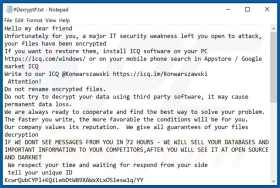 INHORSEWETRUST Ransomware