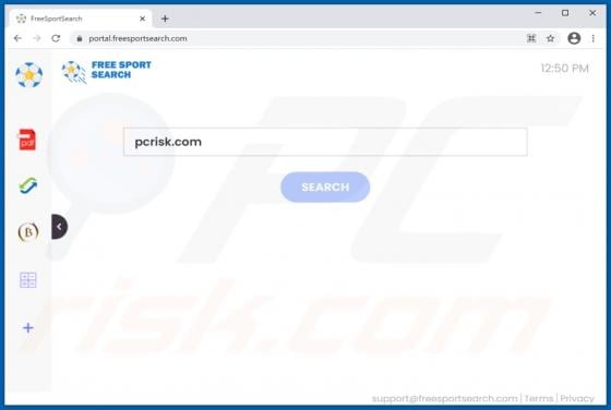 FreeSportSearch Browser Hijacker
