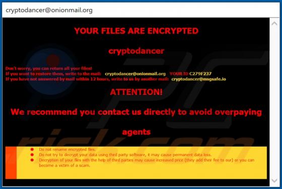 Dance Ransomware