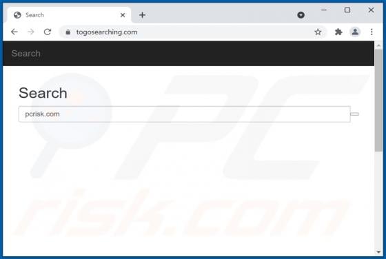 Togosearching Browser Hijacker