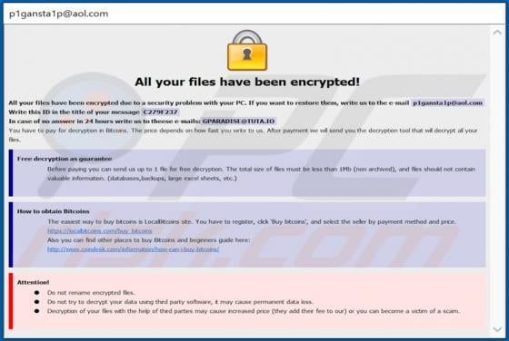 GanP Ransomware