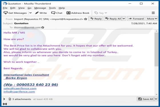 The Best Price List Email Virus