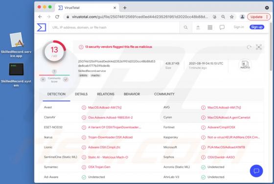 SkilledRecord Adware (Mac)