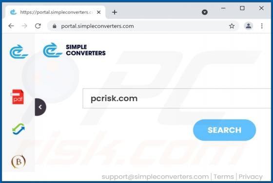 SimpleConverters Browser Hijacker