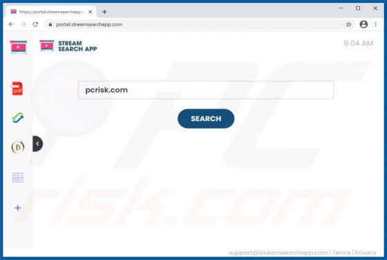 StreamSearchApp Browser Hijacker