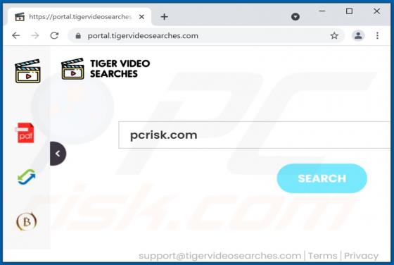 TigerVideoSearches Browser Hijacker
