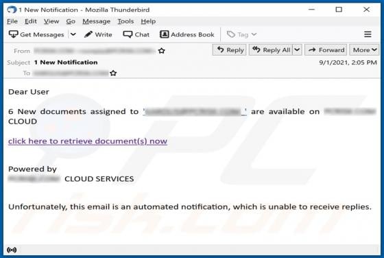 New Documents Assigned Email Scam