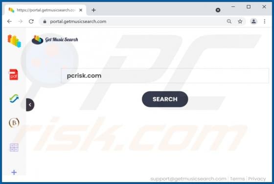 GetMusicSearch Browser Hijacker