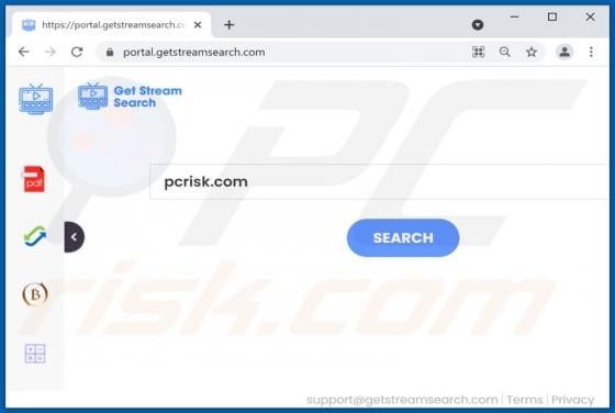 GetStreamSearch Browser Hijacker