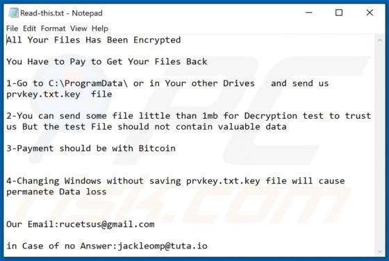 Cracker Ransomware